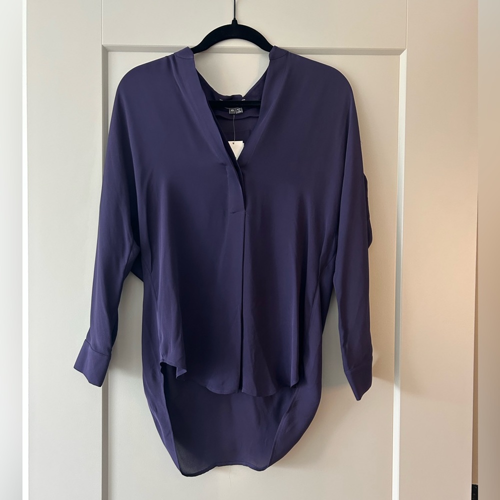 Vince Women's Purple/Blue Blouse